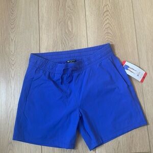 Tuff Athletics blue lightweight shorts with 2 front pockets, medium, with tags